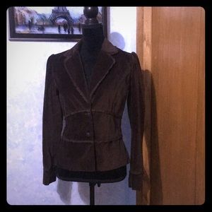 Brown Velvet Blazer